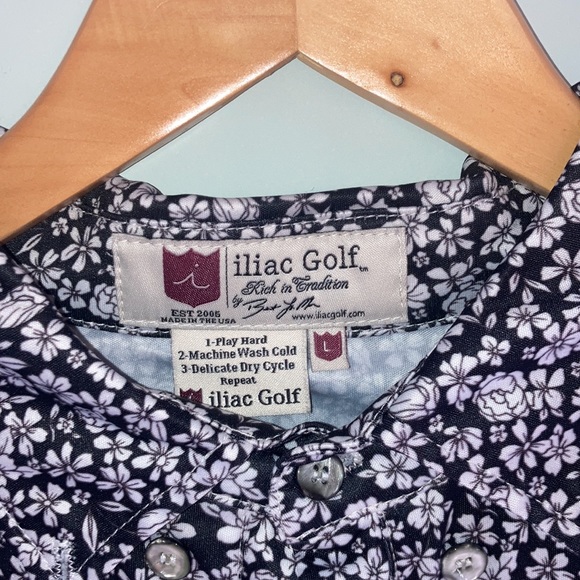 Iliac golf polo shirt flower design - Picture 3 of 3